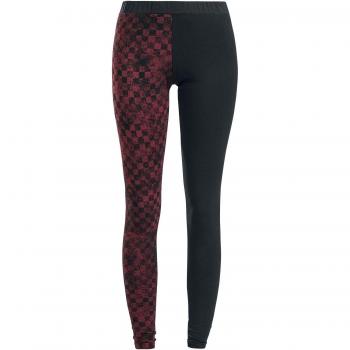 R.E.D. by EMP Built For Comfort Mujer Leggins Rojo/Negro L 95% algodón, 5% elastán Pitillo
