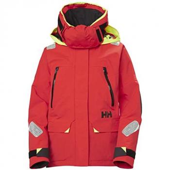 Helly Hansen Women's Skagen Offshore Hooded Sailing Jacket Red XL