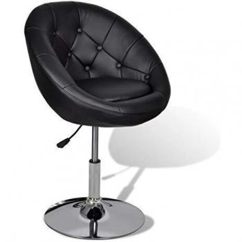 vidaXL Silla de Club Negro