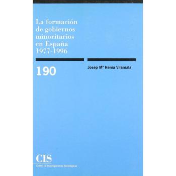 La formación de gobiernos minoritarios en España 1977-1996: 190