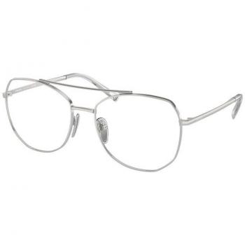 Prada PR A58V 1BC1O1 Women’s Eyeglasses Silver Size 56 (Frame Only) - Blue Light Block Available