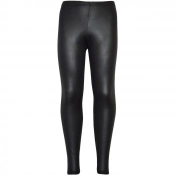 Janisramone nuevas Niñas Niños Leopardo Patrón a cuadros Impreso cómic completo longitud elástico Leggings Wet Look 7 - 8 Años