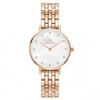 Reloj Daniel Wellington Petite Lumine 28 mm Oro Rosa 5-Link Melrose