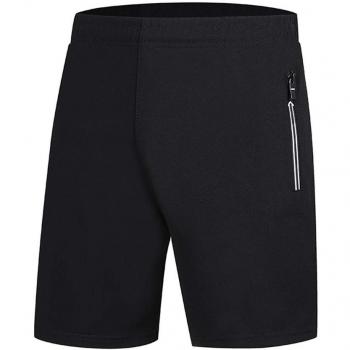 Pantalones Cortos Deportivos para Hombre, Pantalones de Hombre con Cordón y Cremallera para Los Bolsillos