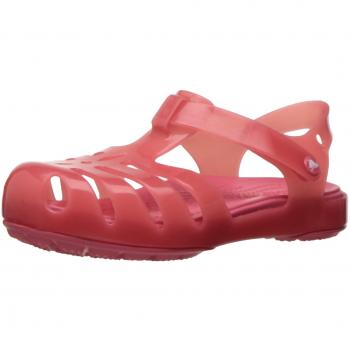 Crocs 204035, Bailarinas con Punta Cerrada para Niñas, Rojo
