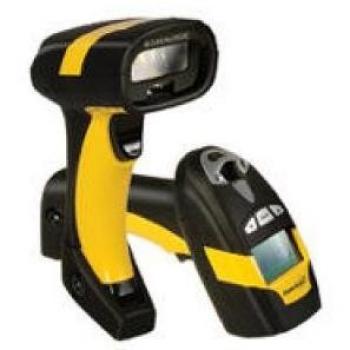 Lector de códigos de barras portátil Datalogic PowerScan PD9531, 433 MHz, escáner láser, rango automático, pantalla con teclado de 3 teclas y batería removible