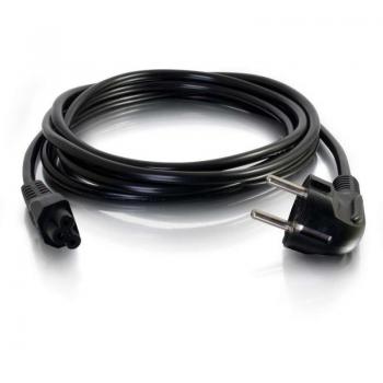 Cable de alimentación para laptop C2G 1m - CEE 7/7 a IEC 60320 C5, 250 VCA, negro