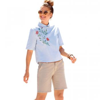 VENCA Bermuda Pinzas en la Espalda Mujer by Vencastyle - 010160,Beige,38