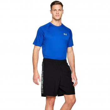 Under Armour Woven Graphic Wordmark, pantalón corto hombre, Negro