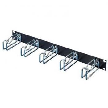 Rittal 7257.005 - 19 inch Server rack cabinet cable duct 1 U Black