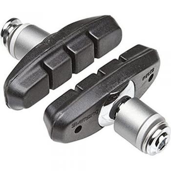 Zapata de freno Shimano R50T2 Negra y Plateada, compatible con CX50, alta durabilidad y rendimiento optimizado para frenos de carretera