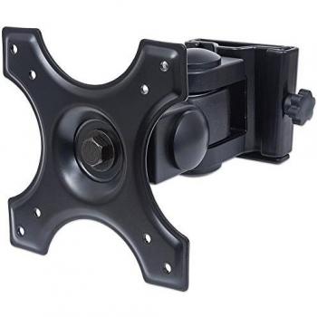 Manhattan TV & Monitor Mount, Wall, Tilt and Swivel, 1 screen, Screen Sizes: 13-27, Black, VESA 75x75 to 100x100mm, 12kg, Swivel with 2 pivots, Lifetime Warranty