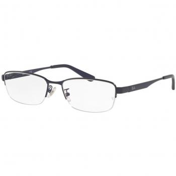 Ray-Ban RX6453D Unisex Eyeglasses Color 3076 Blue Size 55 with Blue Light Blocking Feature