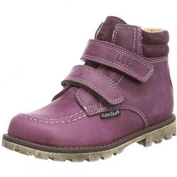 Lepi 9339LEQ - Zapatos primeros pasos de piel para niña Violeta Violett