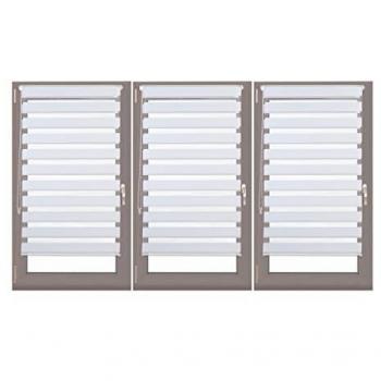 Estores Dobles Relaxdays 3 Unidades Fijación Sin Perforaciones Tela 70 x 150 cm Blanco