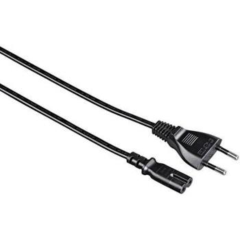 Hama 042141, Cable de Corriente Europeo, 1,5 m, Cable Negro, Cable Conexión PC, Alimentación Red Eléctrica, Radio / Grabador y Reproductor DVD