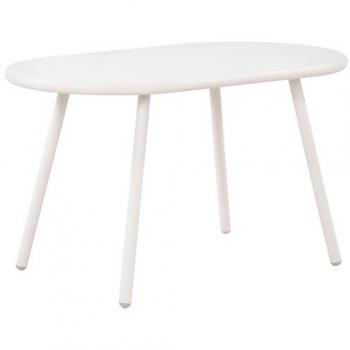 Mesa de centro Velva Ovalada, Loungetisch para interiores y exteriores, Mesa de jardín resistente al agua y a los rayos UV