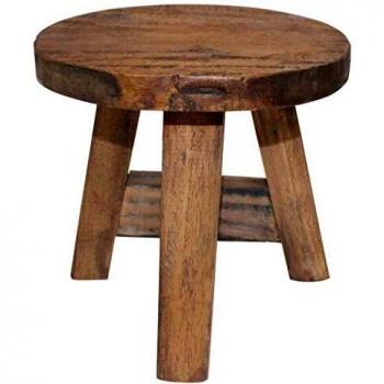 vidaXL Stool Solid Mahogany Wood