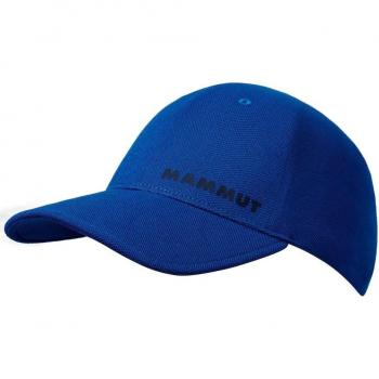 Gorra unisex SERTIG Mammut en color azul - Gorra de montaña para hombre y mujer