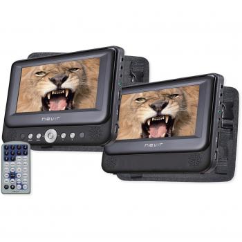 DVD Portatil Nevir 7 X2 Nvr-2772Dvd-Pdcu Negro USB