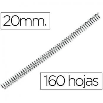 Q-Connect Espiral Metálico 56 4:1 20Mm 1,2Mm Caja De 100 Unidades