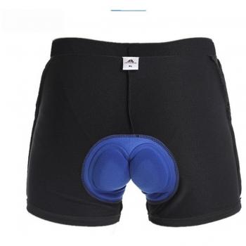 aogo louk 3d Padded de bicicleta Ropa Interior Pantalones Cortos Para Ciclismo de fans, negro, medium