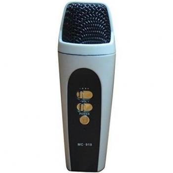 Tangda Karaoke MC-919 Mini Mic Micrófono Condensador Portable Microphone para iOS iPhone iPad iTouch Teléfono Móvil Tablet Portátil - Blanco