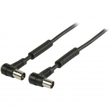 100 dB Coaxial Antenna Cable 10m Black Male to Female Right Angle Connector