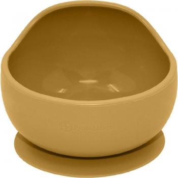 Petite&Mars Take&Match Suction Cup Silicone Bowl - Intense Ochre, 360 ml, 6 months+