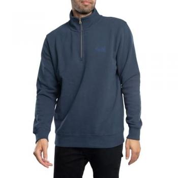 Superdry Men's Essential Logo Henley Sweatshirt - Navy - Size: XXL