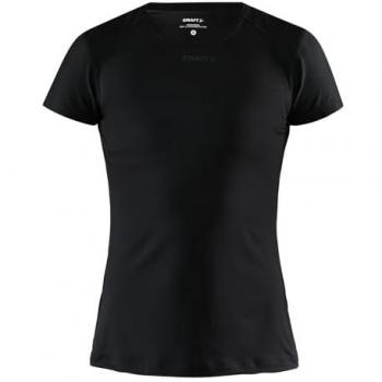 Craft ADV Essence Shortsleeve Slim Running Shirt Women - Black - Size: Medium
