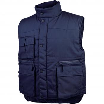 Delta plus - Chaleco sierra poliester algodón azul marino talla xxxl