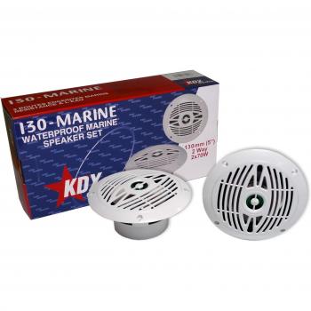 KDX-Audio 130-Marine - Juego de altavoces para embarcaciones, 130mm- 5, color blanco