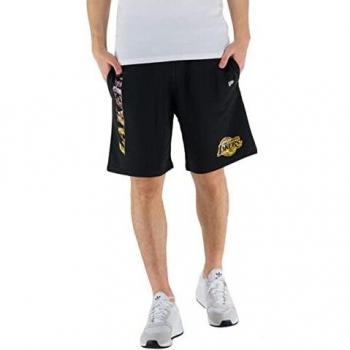 New Era Los Angeles Lakers Pantalones Cortos, Blktrp, Medium para Hombre