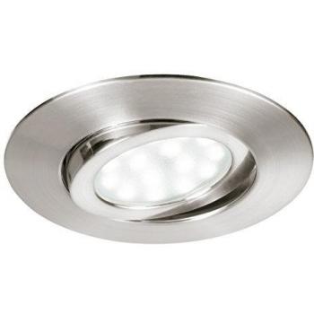 Foco empotrado LED Zenit 5W IP44 níquel ajustable 400lm 3000K