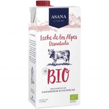 Leche de vaca desnatada bio 6x1L Asana