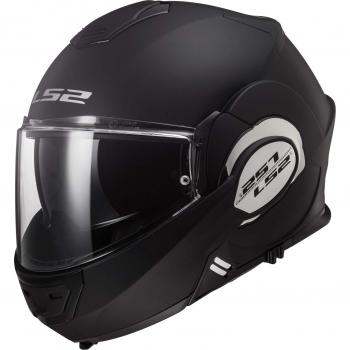 LS2, casco de moto modular VALIANT negro mate, XL