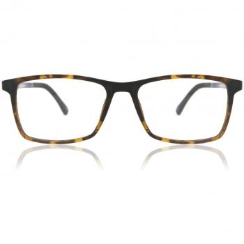 Gafas Recetadas Cuadrado Montuta Completa Plástico Tortoiseshell para Hombre - Gafas Anti-Azules - SmartBuy Collection