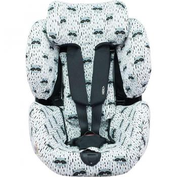 Funda para silla de coche Recaro Zero.1 I-Size Jyoko Racoon Town, compatible con el modelo Recaro Zero.1 I-Size, fabricada por JYOKO