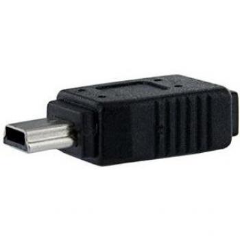 Startech UUSBMUSBFM - Adaptador Micro USB a Mini USB 2.0, Negro
