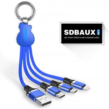 3 en 1 Multi Cable de Carga 3A, SDBAUX Retráctil USB Cable de Carga con iP/Tipo C/Micro USB Puerto, para Samsung Galaxy S22 S20 S10 S9 A5 J7, Pixel, Moto, LG, Xiaomi, Huawei, Sony, Nokia, PS
