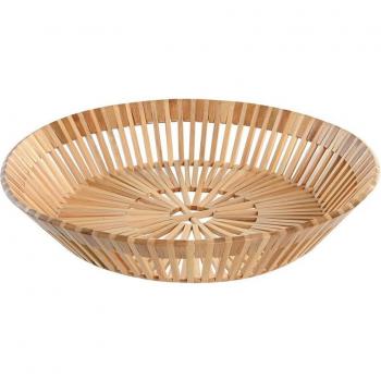 Centro de Mesa Bambú Natural 33x33x6 cm para Decoración del Hogar