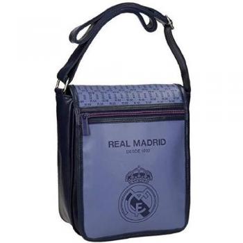 Real Madrid Blue RM Bolso Bandolera, 24 cm, 2.88 litros, Morado