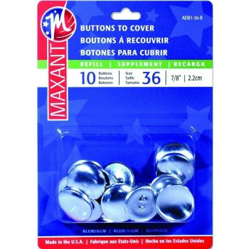 Maxant Button, Paquete de 4 recambios de botón de Cubierta, 7/8 Pulgadas