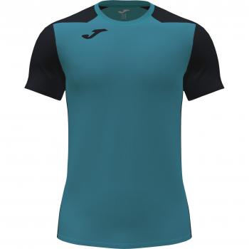 Camiseta manga corta hombre Record II turquesa negro Joma