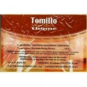 Infusiones Tomillo 20 unidades de Soria Natural