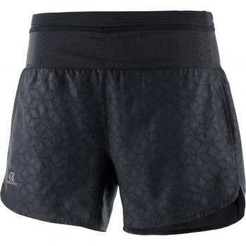 Salomon XA Short, Pantalones Cortos para Correr para Mujer, Ligeros y de Corte Ancho, Perfectos Para Correr con Espacio de Almacenamiento para los Esencials, Negro/Black, Small