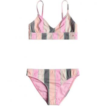 Bikini Roxy Very Vista para niña - Topini rosa naranja verde, talla 8