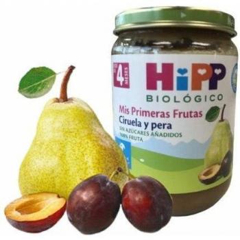 Potito de Ciruela y Pera Ecológico Hipp +4 Meses 190g