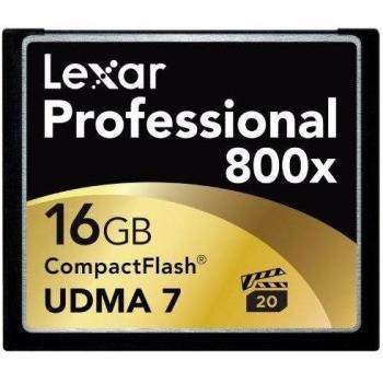 Lexar Professional 800X - Memoria Compact Flash de 16 GB, negro